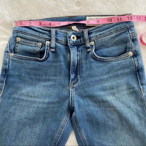 Rag & bone Skinny Ankle Fray Jeans - Picture 10 of 13